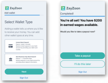 ZayZoon, Earned Wage Access